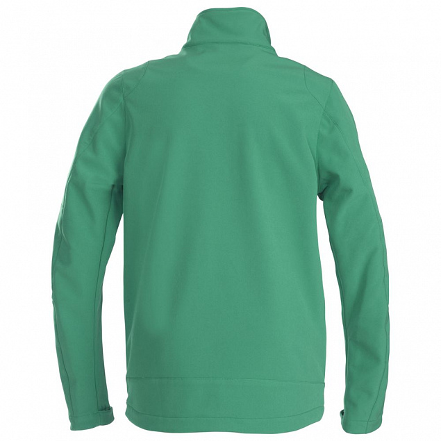 Куртка софтшелл мужская TRIAL, зеленая с логотипом в Астрахани заказать по выгодной цене в кибермаркете AvroraStore