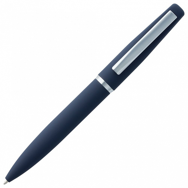 Ручка шариковая Bolt Soft Touch, синяя с логотипом в Астрахани заказать по выгодной цене в кибермаркете AvroraStore