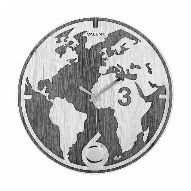 Часы настенные Карта мира с логотипом в Астрахани заказать по выгодной цене в кибермаркете AvroraStore