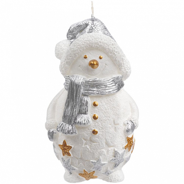 Свеча Christmas Twinkle, снеговик с логотипом в Астрахани заказать по выгодной цене в кибермаркете AvroraStore