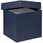 Коробка Cube M, синяя с логотипом в Астрахани заказать по выгодной цене в кибермаркете AvroraStore