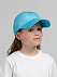 Бейсболка детская Capture Kids, голубая с логотипом в Астрахани заказать по выгодной цене в кибермаркете AvroraStore