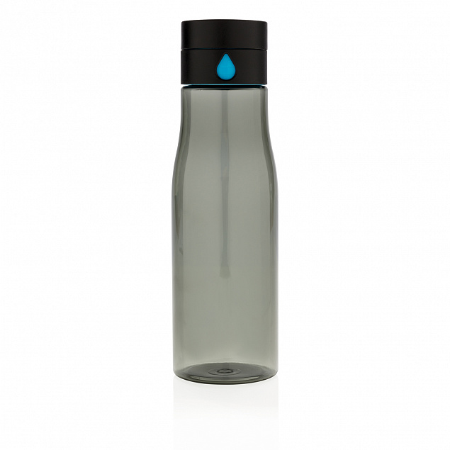 Бутылка для воды Aqua из материала Tritan, черная с логотипом в Астрахани заказать по выгодной цене в кибермаркете AvroraStore