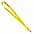 Ланъярд NECK, желтый, полиэстер, 2х50 см с логотипом в Астрахани заказать по выгодной цене в кибермаркете AvroraStore