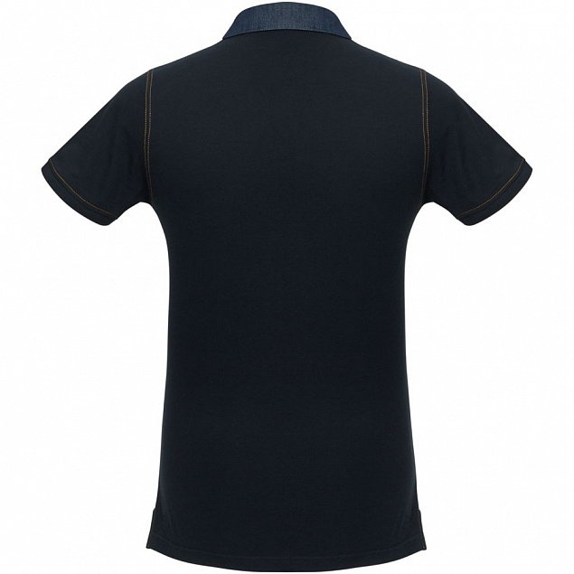 Рубашка поло мужская DNM Forward темно-синяя с логотипом в Астрахани заказать по выгодной цене в кибермаркете AvroraStore