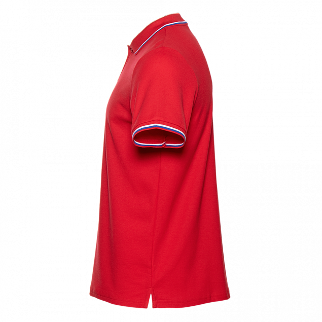 Рубашка поло Рубашка мужская 04RUS Красный с логотипом в Астрахани заказать по выгодной цене в кибермаркете AvroraStore