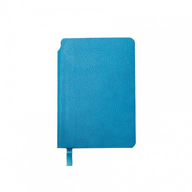 Ежедневник недатированный SALLY, A6, голубой, кремовый блок с логотипом в Астрахани заказать по выгодной цене в кибермаркете AvroraStore