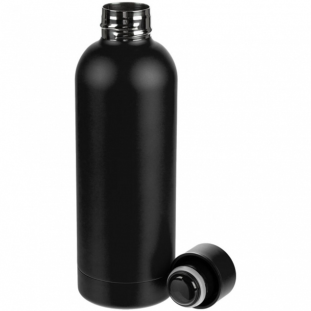 Термобутылка Glendale, черная с логотипом в Астрахани заказать по выгодной цене в кибермаркете AvroraStore