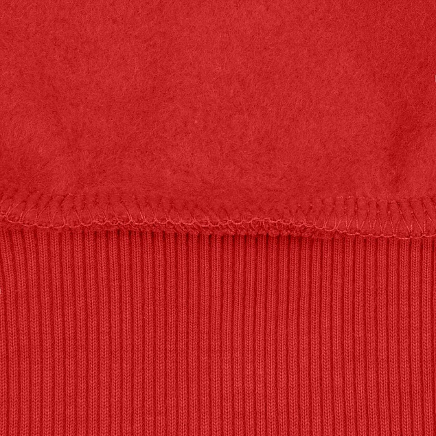 Толстовка на молнии с капюшоном Unit Siverga Heavy, красная с логотипом в Астрахани заказать по выгодной цене в кибермаркете AvroraStore