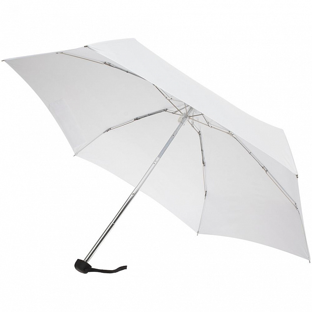 Зонт складной Five, белый с логотипом в Астрахани заказать по выгодной цене в кибермаркете AvroraStore