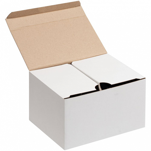 Коробка Couple Cup под 2 кружки, большая, белая с логотипом в Астрахани заказать по выгодной цене в кибермаркете AvroraStore