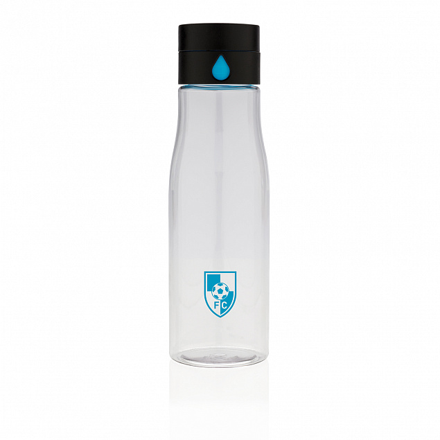 Бутылка для воды Aqua из материала Tritan, прозрачная с логотипом в Астрахани заказать по выгодной цене в кибермаркете AvroraStore