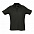 Поло мужское SUMMER II, черный, XS, 100% хлопок, 170 г/м2 с логотипом в Астрахани заказать по выгодной цене в кибермаркете AvroraStore