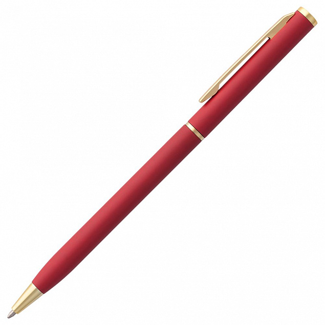 Ручка шариковая Hotel Gold, ver.2, красная с логотипом в Астрахани заказать по выгодной цене в кибермаркете AvroraStore