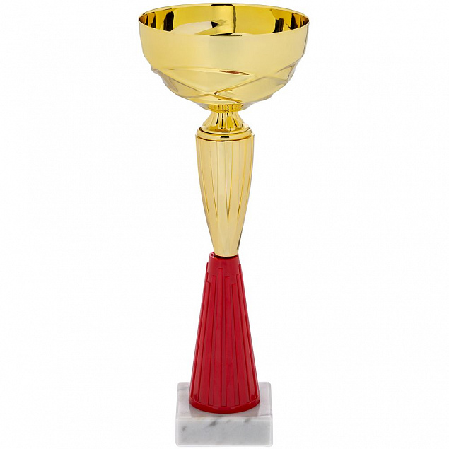 Кубок Kudos, большой, красный с логотипом в Астрахани заказать по выгодной цене в кибермаркете AvroraStore