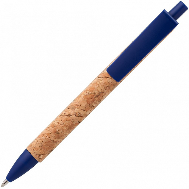 Ручка шариковая Grapho, синяя с логотипом в Астрахани заказать по выгодной цене в кибермаркете AvroraStore