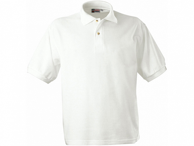 Рубашка поло Boston мужская, белый с логотипом в Астрахани заказать по выгодной цене в кибермаркете AvroraStore