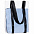 Шопер Clarity с голубым органайзером, прозрачный с логотипом в Астрахани заказать по выгодной цене в кибермаркете AvroraStore