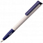 Ручка шариковая Senator Super Soft, белая с синим с логотипом в Астрахани заказать по выгодной цене в кибермаркете AvroraStore
