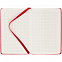Блокнот Cluster Mini в клетку, красный с логотипом в Астрахани заказать по выгодной цене в кибермаркете AvroraStore