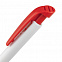 Ручка шариковая Favorite, белая с красным с логотипом в Астрахани заказать по выгодной цене в кибермаркете AvroraStore