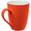 Кружка Good Morning с покрытием софт-тач, оранжевая с логотипом в Астрахани заказать по выгодной цене в кибермаркете AvroraStore