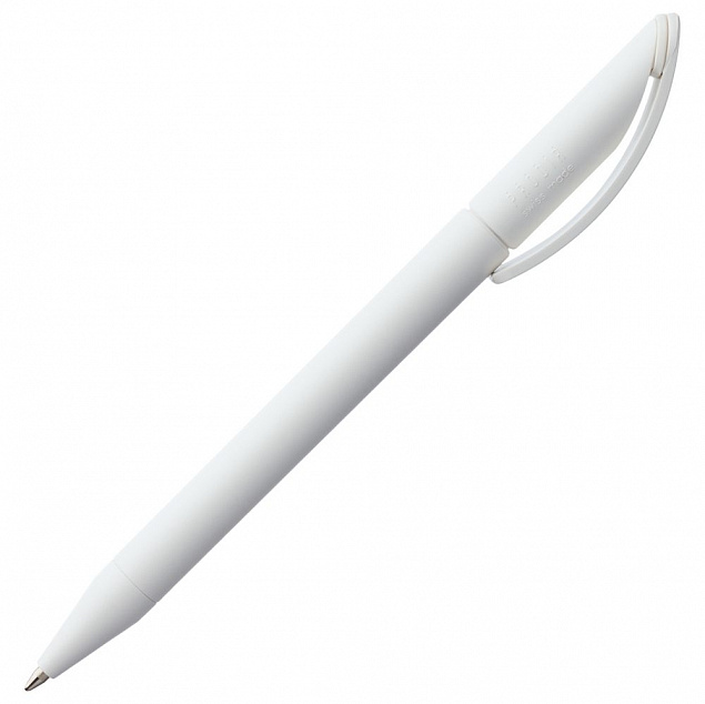 Ручка шариковая Prodir DS3 TMM-X, белая с логотипом в Астрахани заказать по выгодной цене в кибермаркете AvroraStore