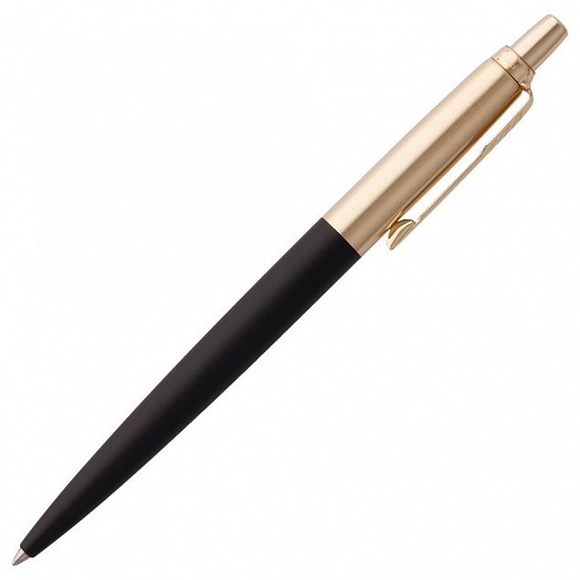 Ручка шариковая Parker Jotter Luxe K177, черный с золотистым с логотипом в Астрахани заказать по выгодной цене в кибермаркете AvroraStore