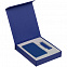 Коробка Latern для аккумулятора 5000 мАч и флешки, синяя с логотипом в Астрахани заказать по выгодной цене в кибермаркете AvroraStore