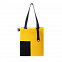 Шоппер Superbag Color (жёлтый с чёрным) с логотипом в Астрахани заказать по выгодной цене в кибермаркете AvroraStore