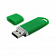 Флешка "Shape" с покрытием Софт Тач 16 Гб - Зеленый FF с логотипом в Астрахани заказать по выгодной цене в кибермаркете AvroraStore