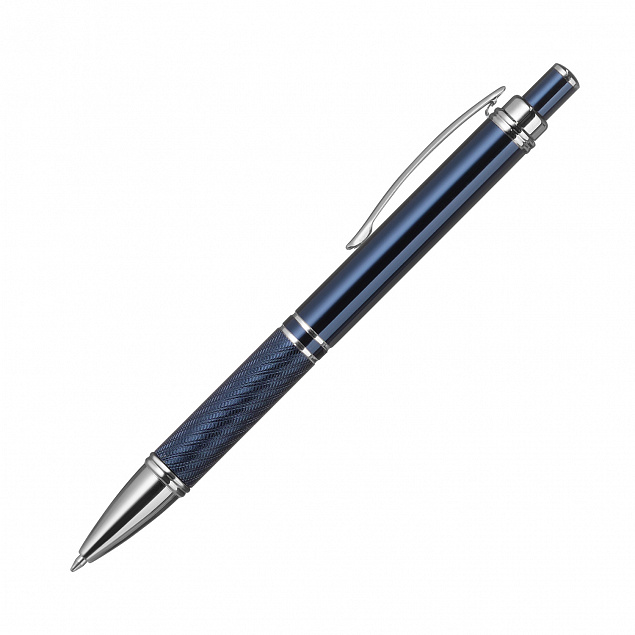 Шариковая ручка Crocus, синяя с логотипом в Астрахани заказать по выгодной цене в кибермаркете AvroraStore