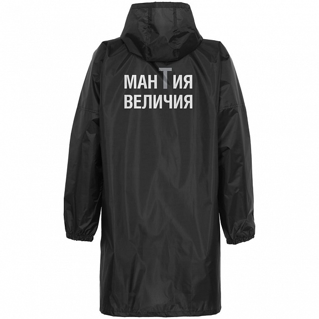 Дождевик «Мантия величия», черный с логотипом в Астрахани заказать по выгодной цене в кибермаркете AvroraStore