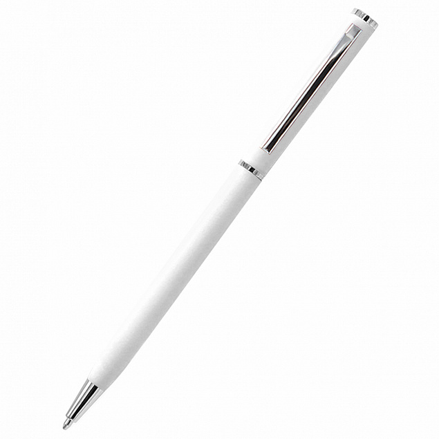 Ручка шариковая металлическая Tinny Soft - Белый BB с логотипом в Астрахани заказать по выгодной цене в кибермаркете AvroraStore