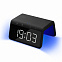 Настольные часы с беспроводной зарядкой 15W, Flame, черный цвет с логотипом в Астрахани заказать по выгодной цене в кибермаркете AvroraStore