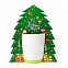 Коробка-украшение для чашки( D=9 см) в виде елки с логотипом в Астрахани заказать по выгодной цене в кибермаркете AvroraStore
