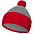 Шапка Snappy, светло-серая с красным с логотипом в Астрахани заказать по выгодной цене в кибермаркете AvroraStore