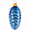 Елочная игрушка «Шишка», синяя с логотипом в Астрахани заказать по выгодной цене в кибермаркете AvroraStore