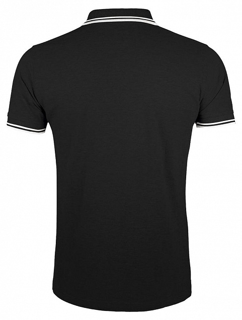 Рубашка поло мужская PASADENA MEN 200 с контрастной отделкой, серый меланж c оранжевым с логотипом в Астрахани заказать по выгодной цене в кибермаркете AvroraStore