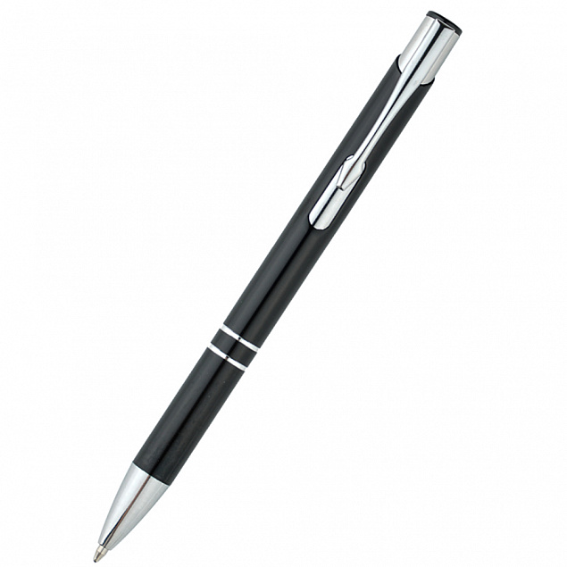 Ручка металлическая Holly - Черный AA с логотипом в Астрахани заказать по выгодной цене в кибермаркете AvroraStore