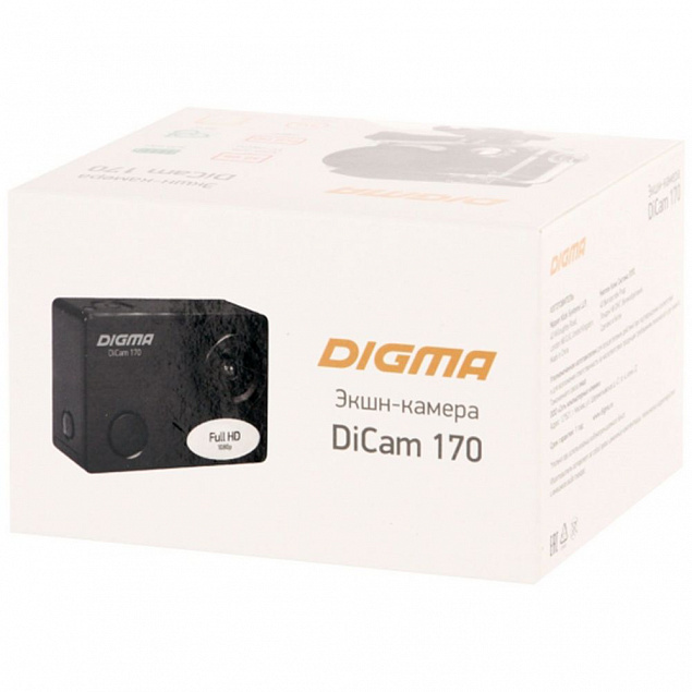 Экшн-камера Digma DiCam 170, черная с логотипом в Астрахани заказать по выгодной цене в кибермаркете AvroraStore