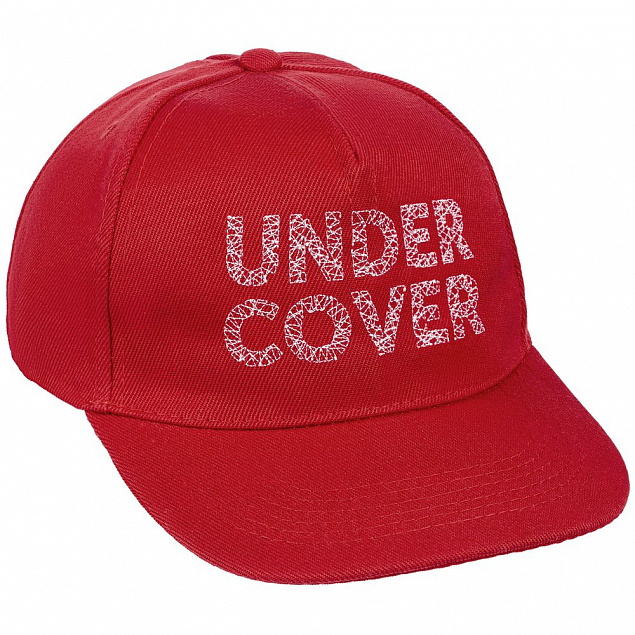 Бейсболка с вышивкой Undercover, красная с логотипом в Астрахани заказать по выгодной цене в кибермаркете AvroraStore
