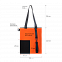 Шоппер Superbag Color (оранжевый с чёрным) с логотипом в Астрахани заказать по выгодной цене в кибермаркете AvroraStore