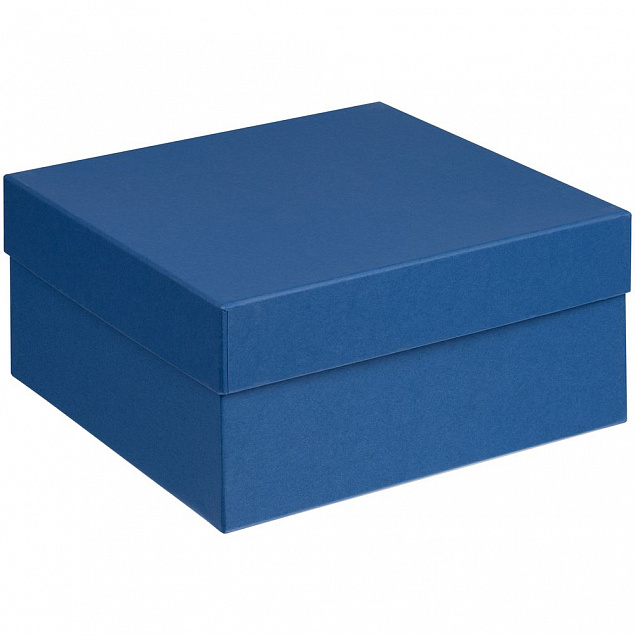 Коробка Satin, большая, синяя с логотипом в Астрахани заказать по выгодной цене в кибермаркете AvroraStore
