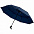 Складной зонт Dome Double с двойным куполом, темно-синий с логотипом в Астрахани заказать по выгодной цене в кибермаркете AvroraStore