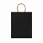 Пакет бумажный ROBLE, Черный с логотипом в Астрахани заказать по выгодной цене в кибермаркете AvroraStore