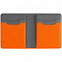 Картхолдер с отделением для купюр Dual, оранжевый с логотипом в Астрахани заказать по выгодной цене в кибермаркете AvroraStore