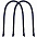 Ручки Corda для пакета M, сиреневые с логотипом в Астрахани заказать по выгодной цене в кибермаркете AvroraStore