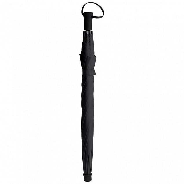 Зонт-трость Hogg Trek, черный с логотипом в Астрахани заказать по выгодной цене в кибермаркете AvroraStore