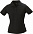 Рубашка поло стретч женская ALBATROSS, черная с логотипом в Астрахани заказать по выгодной цене в кибермаркете AvroraStore